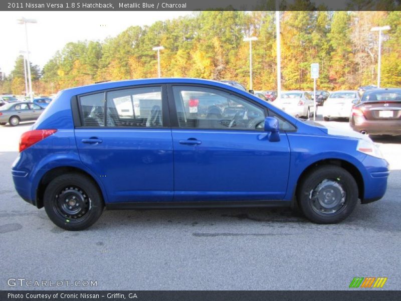 Metallic Blue / Charcoal 2011 Nissan Versa 1.8 S Hatchback