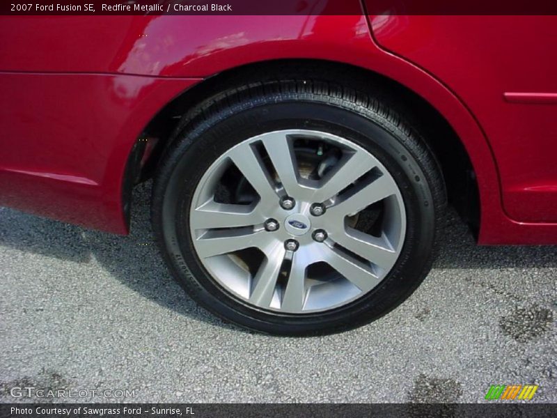 Redfire Metallic / Charcoal Black 2007 Ford Fusion SE