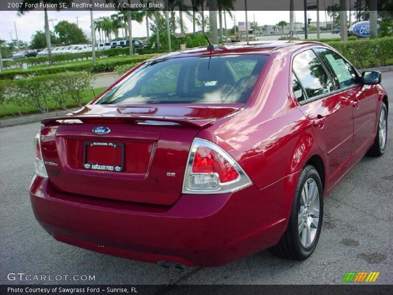 Redfire Metallic / Charcoal Black 2007 Ford Fusion SE