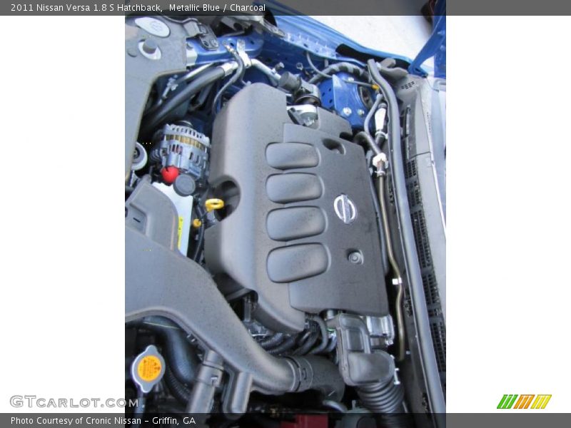 Metallic Blue / Charcoal 2011 Nissan Versa 1.8 S Hatchback
