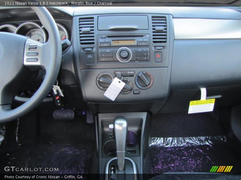 Metallic Blue / Charcoal 2011 Nissan Versa 1.8 S Hatchback
