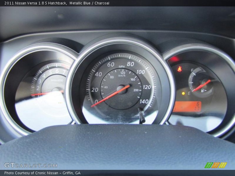Metallic Blue / Charcoal 2011 Nissan Versa 1.8 S Hatchback