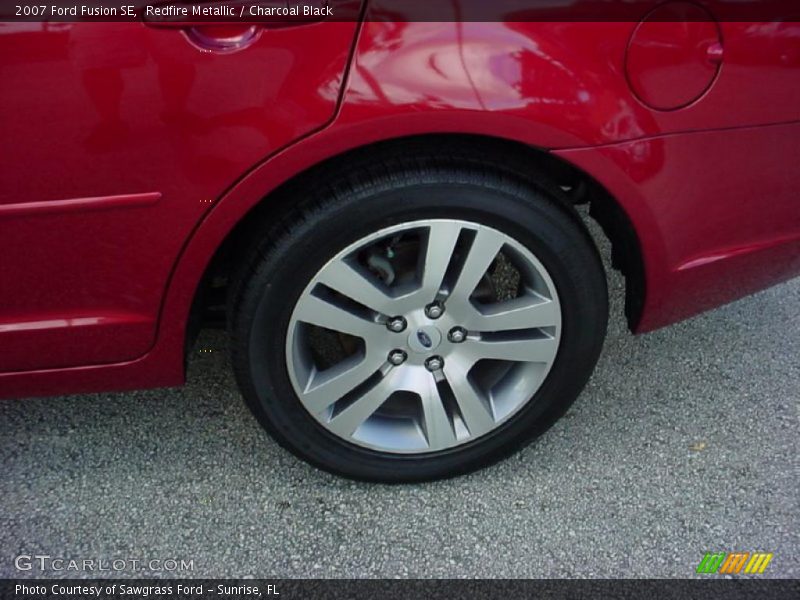 Redfire Metallic / Charcoal Black 2007 Ford Fusion SE