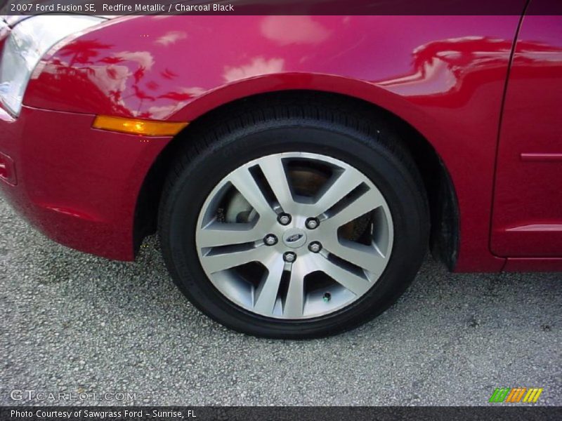 Redfire Metallic / Charcoal Black 2007 Ford Fusion SE