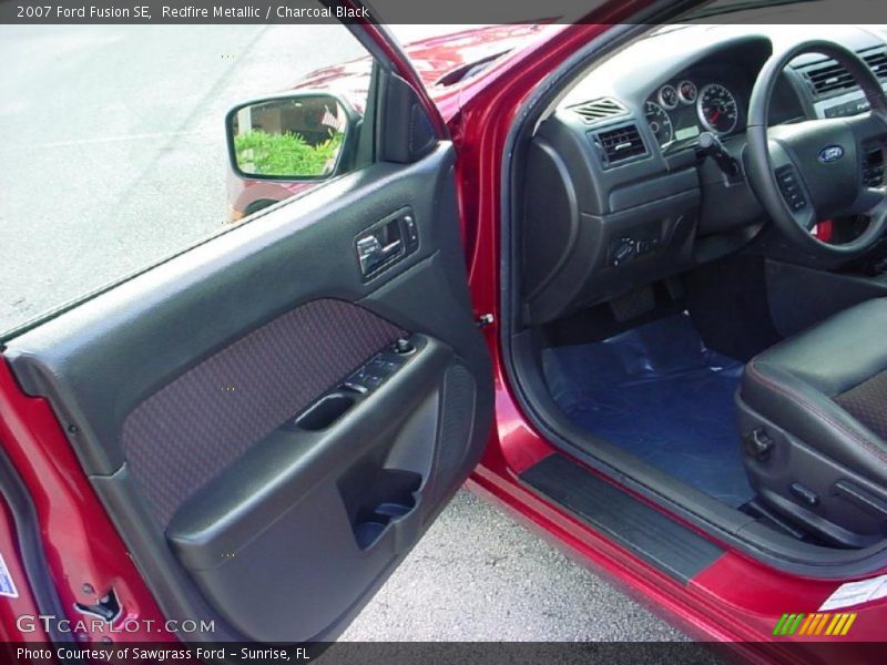 Redfire Metallic / Charcoal Black 2007 Ford Fusion SE
