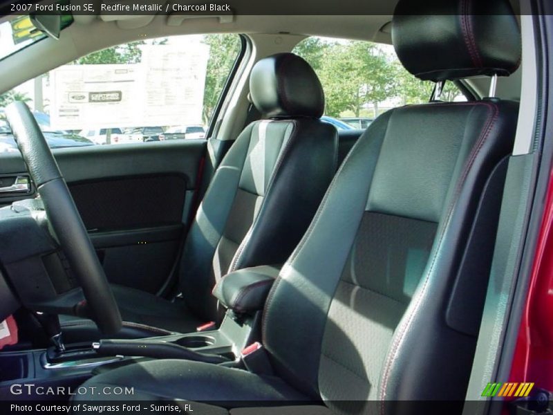 Redfire Metallic / Charcoal Black 2007 Ford Fusion SE