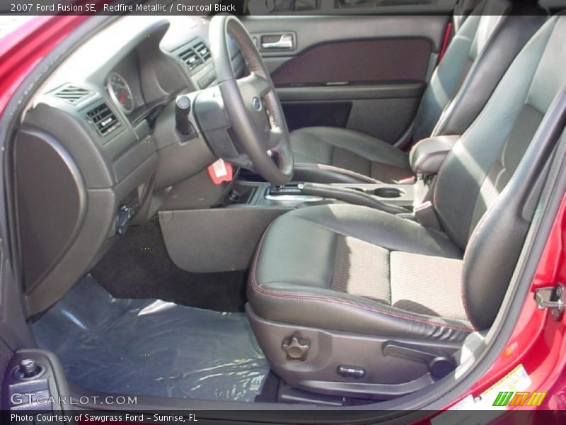 Redfire Metallic / Charcoal Black 2007 Ford Fusion SE