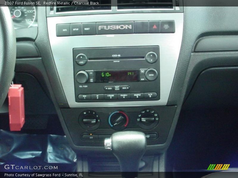 Redfire Metallic / Charcoal Black 2007 Ford Fusion SE