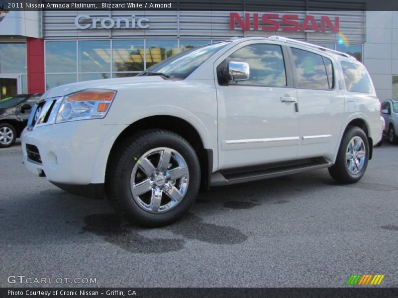 Blizzard White / Almond 2011 Nissan Armada Platinum