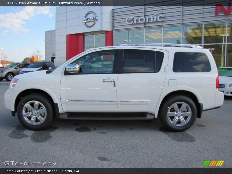 Blizzard White / Almond 2011 Nissan Armada Platinum