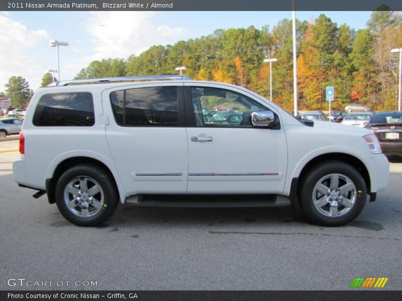 Blizzard White / Almond 2011 Nissan Armada Platinum