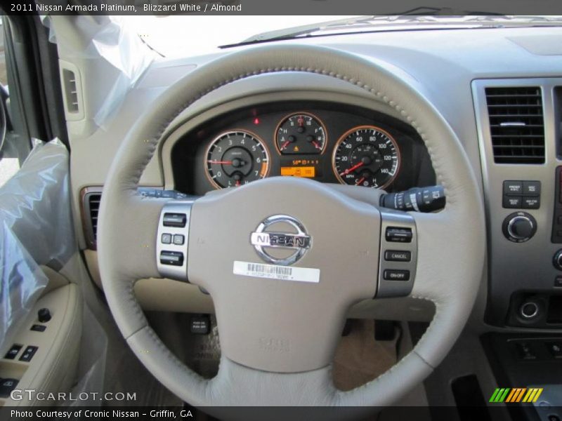 Blizzard White / Almond 2011 Nissan Armada Platinum