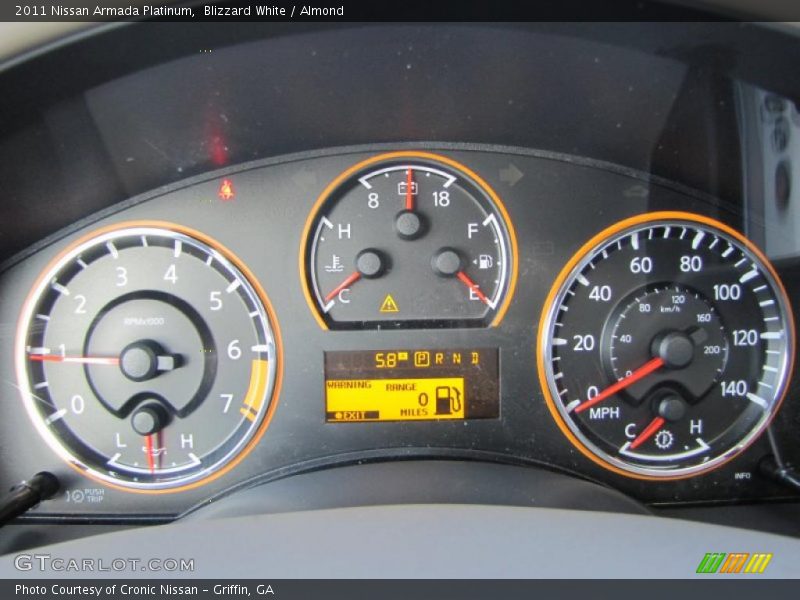 Blizzard White / Almond 2011 Nissan Armada Platinum