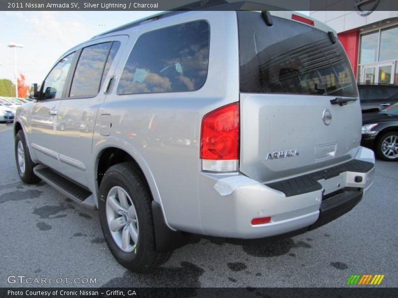 Silver Lightning / Charcoal 2011 Nissan Armada SV