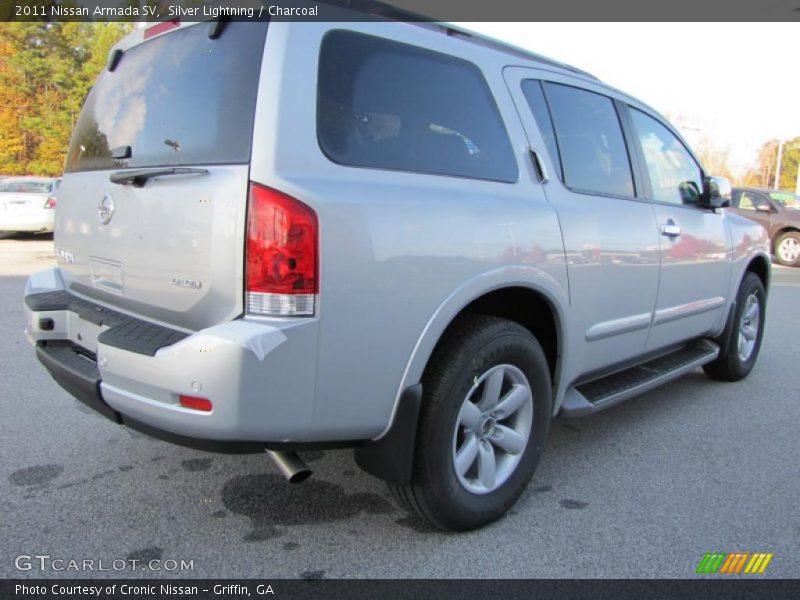 Silver Lightning / Charcoal 2011 Nissan Armada SV