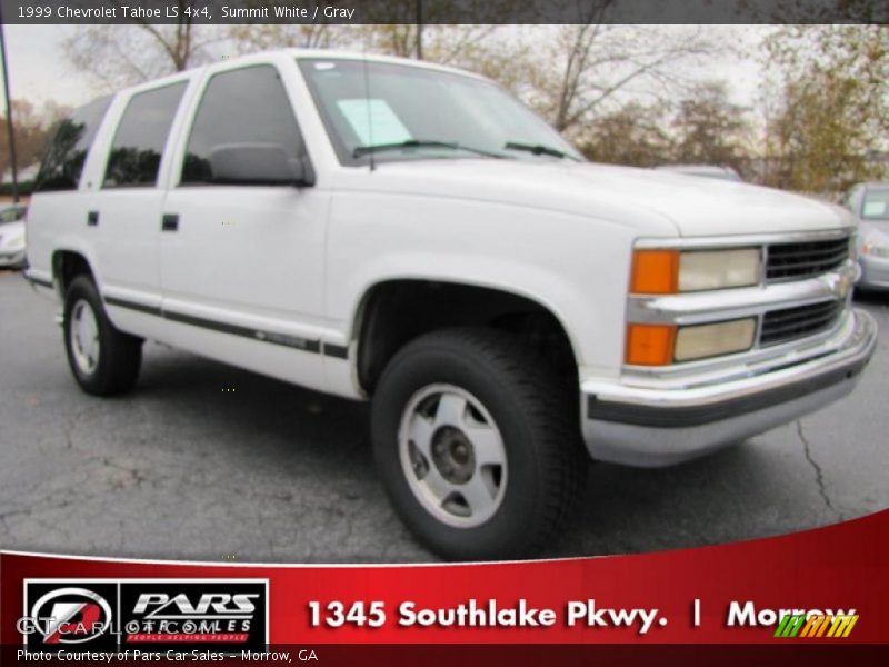 Summit White / Gray 1999 Chevrolet Tahoe LS 4x4