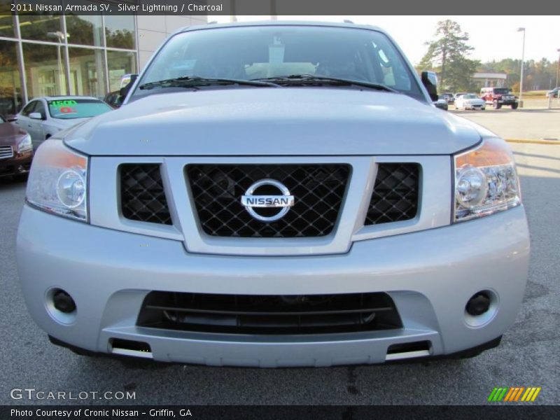 Silver Lightning / Charcoal 2011 Nissan Armada SV