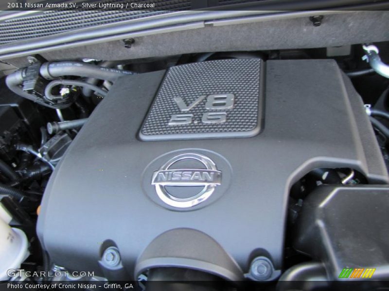 Silver Lightning / Charcoal 2011 Nissan Armada SV