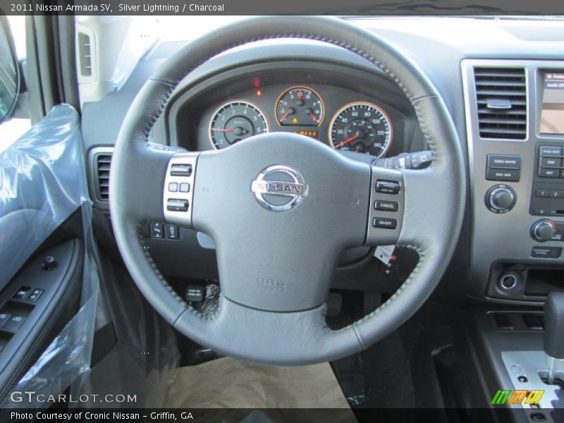 Silver Lightning / Charcoal 2011 Nissan Armada SV