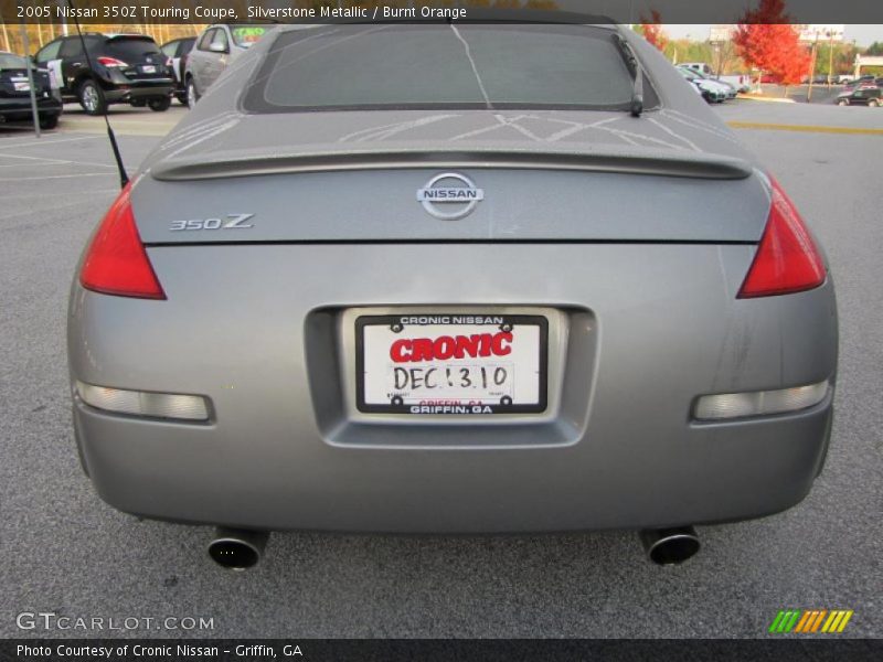 Silverstone Metallic / Burnt Orange 2005 Nissan 350Z Touring Coupe