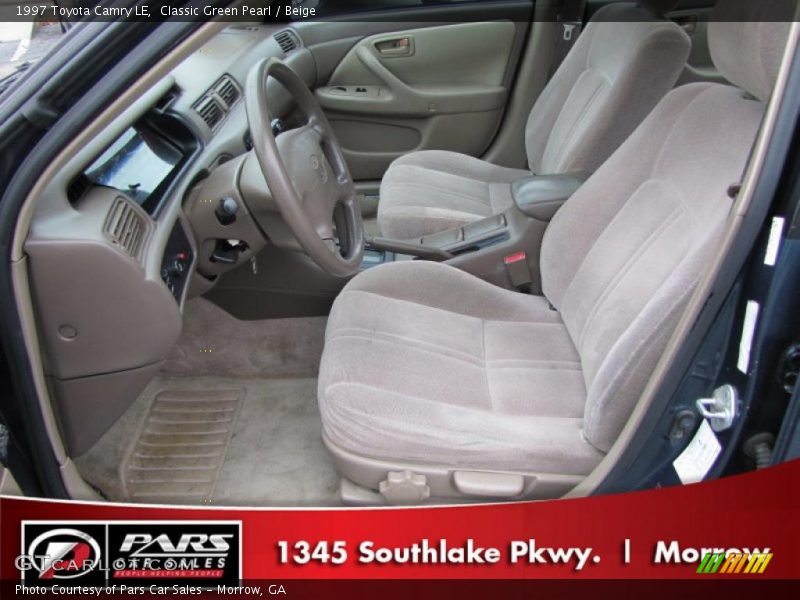 Classic Green Pearl / Beige 1997 Toyota Camry LE