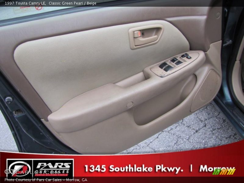 Classic Green Pearl / Beige 1997 Toyota Camry LE