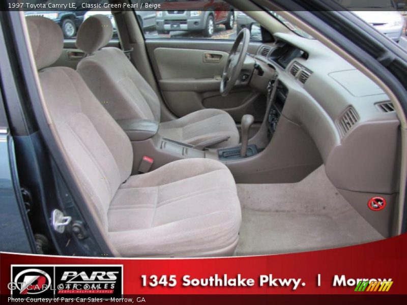 Classic Green Pearl / Beige 1997 Toyota Camry LE