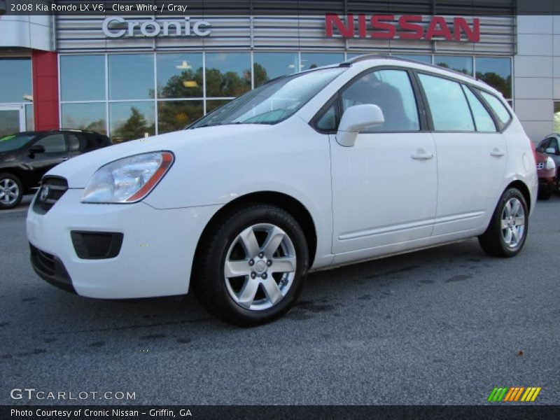 Clear White / Gray 2008 Kia Rondo LX V6