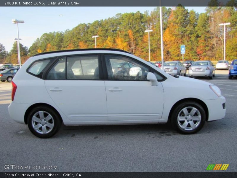 Clear White / Gray 2008 Kia Rondo LX V6
