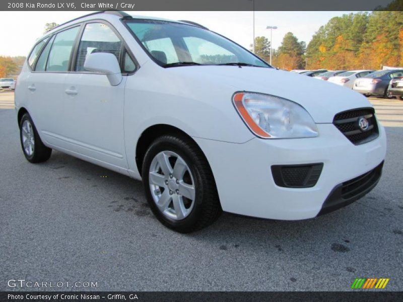 Clear White / Gray 2008 Kia Rondo LX V6