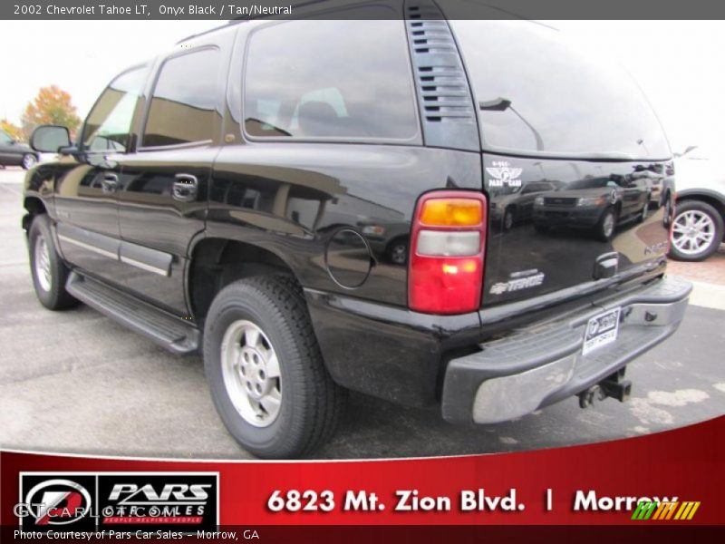Onyx Black / Tan/Neutral 2002 Chevrolet Tahoe LT