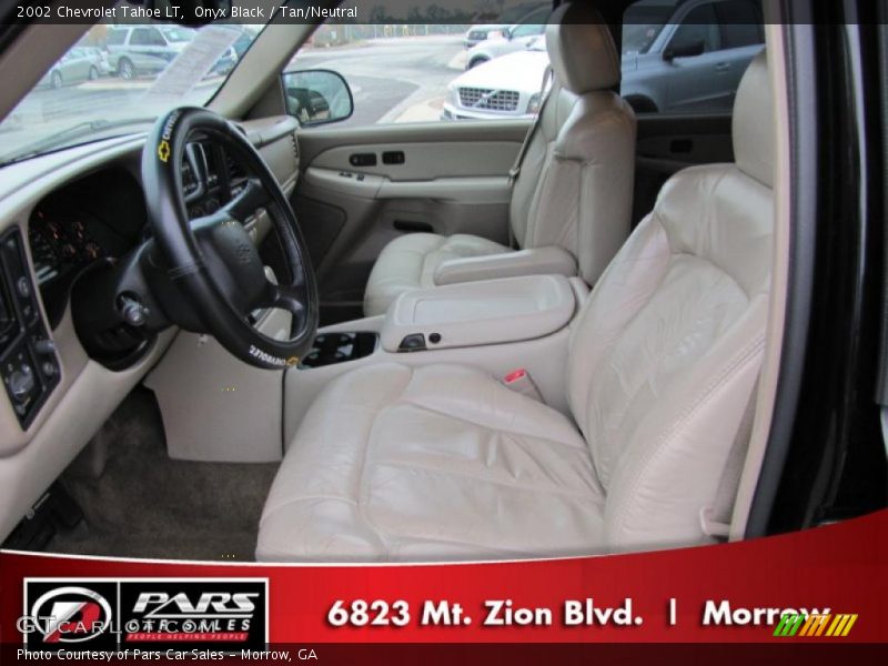 Onyx Black / Tan/Neutral 2002 Chevrolet Tahoe LT
