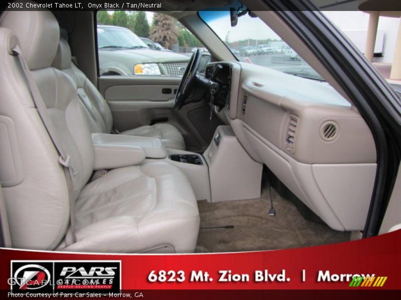 Onyx Black / Tan/Neutral 2002 Chevrolet Tahoe LT