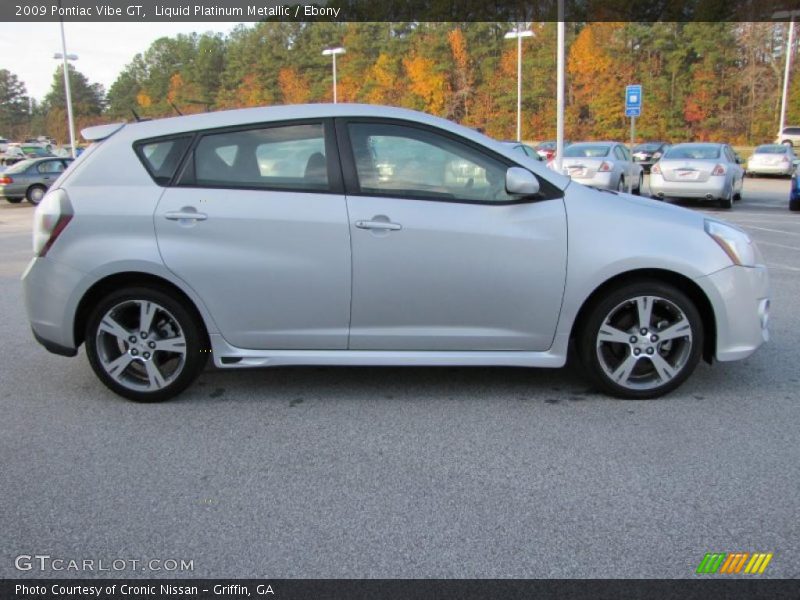 Liquid Platinum Metallic / Ebony 2009 Pontiac Vibe GT