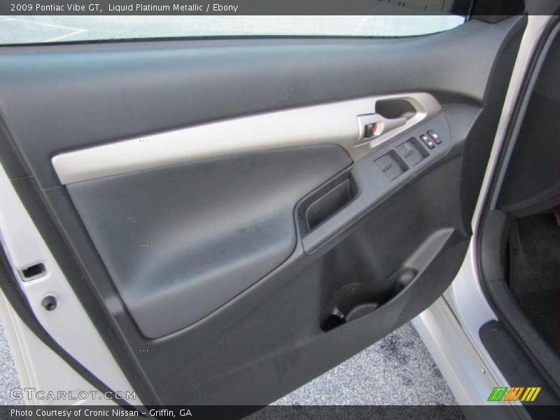 Liquid Platinum Metallic / Ebony 2009 Pontiac Vibe GT