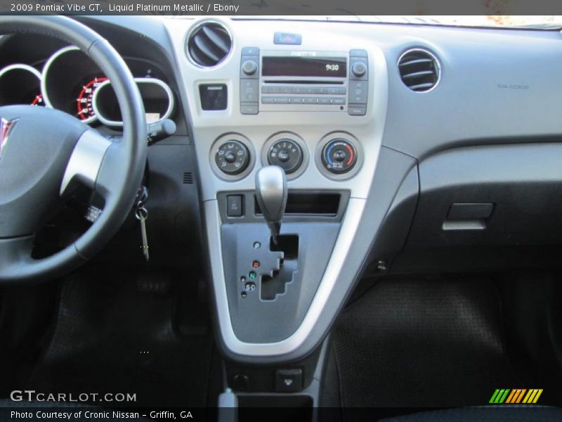 Liquid Platinum Metallic / Ebony 2009 Pontiac Vibe GT
