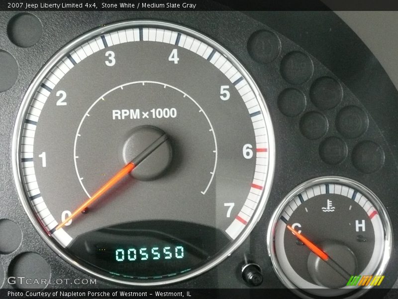 Stone White / Medium Slate Gray 2007 Jeep Liberty Limited 4x4