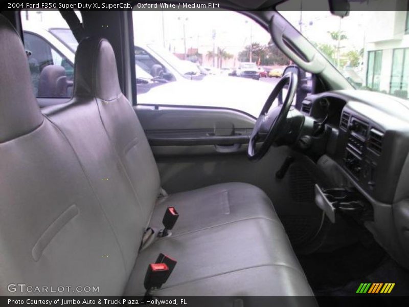Oxford White / Medium Flint 2004 Ford F350 Super Duty XL SuperCab