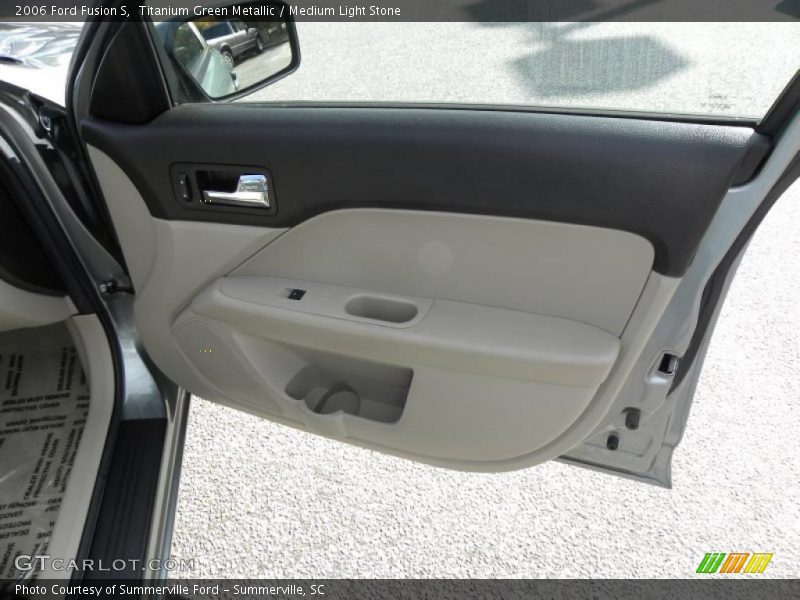 Titanium Green Metallic / Medium Light Stone 2006 Ford Fusion S