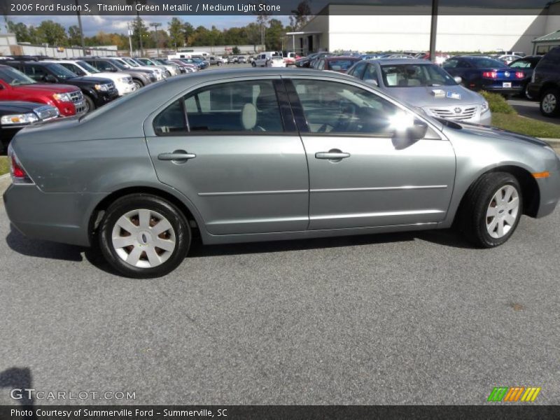 Titanium Green Metallic / Medium Light Stone 2006 Ford Fusion S