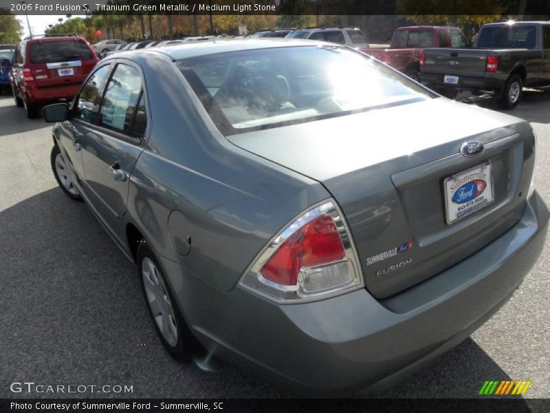 Titanium Green Metallic / Medium Light Stone 2006 Ford Fusion S