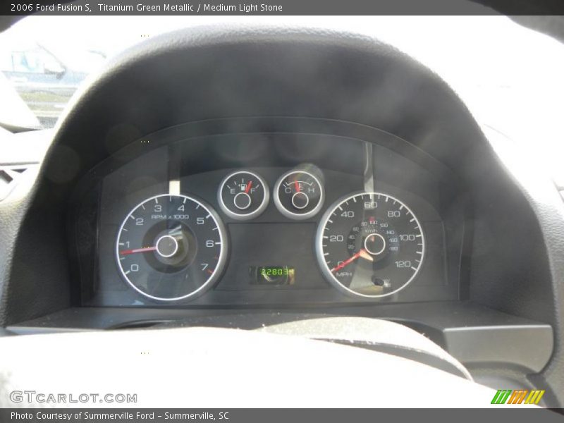 Titanium Green Metallic / Medium Light Stone 2006 Ford Fusion S