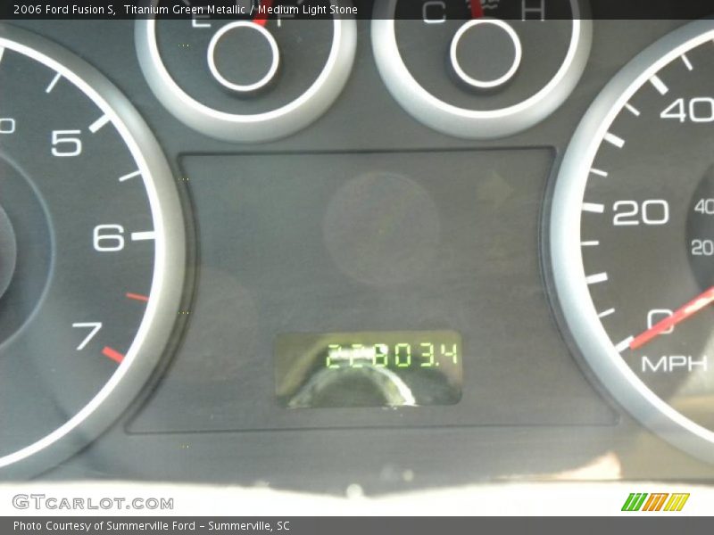 Titanium Green Metallic / Medium Light Stone 2006 Ford Fusion S