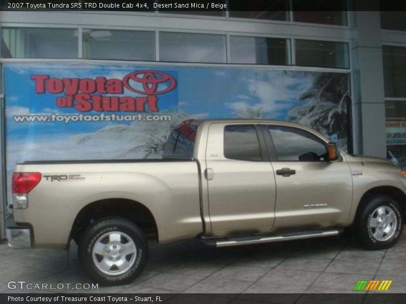Desert Sand Mica / Beige 2007 Toyota Tundra SR5 TRD Double Cab 4x4
