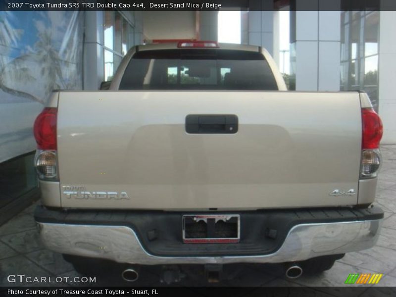Desert Sand Mica / Beige 2007 Toyota Tundra SR5 TRD Double Cab 4x4