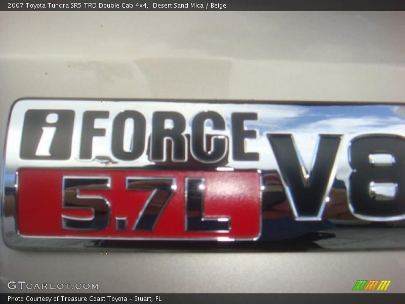 Desert Sand Mica / Beige 2007 Toyota Tundra SR5 TRD Double Cab 4x4