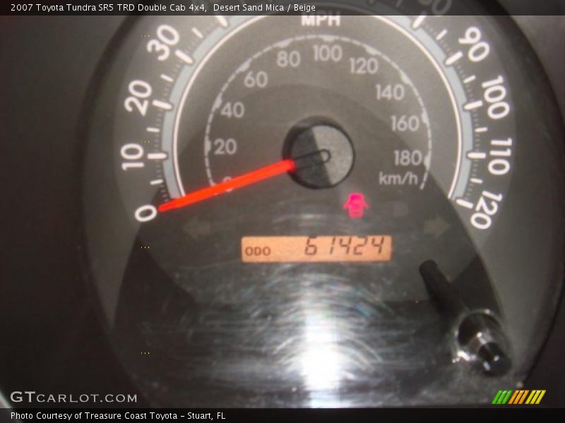 Desert Sand Mica / Beige 2007 Toyota Tundra SR5 TRD Double Cab 4x4
