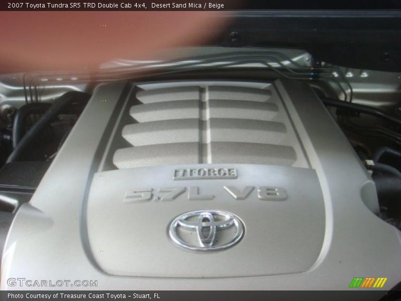 Desert Sand Mica / Beige 2007 Toyota Tundra SR5 TRD Double Cab 4x4