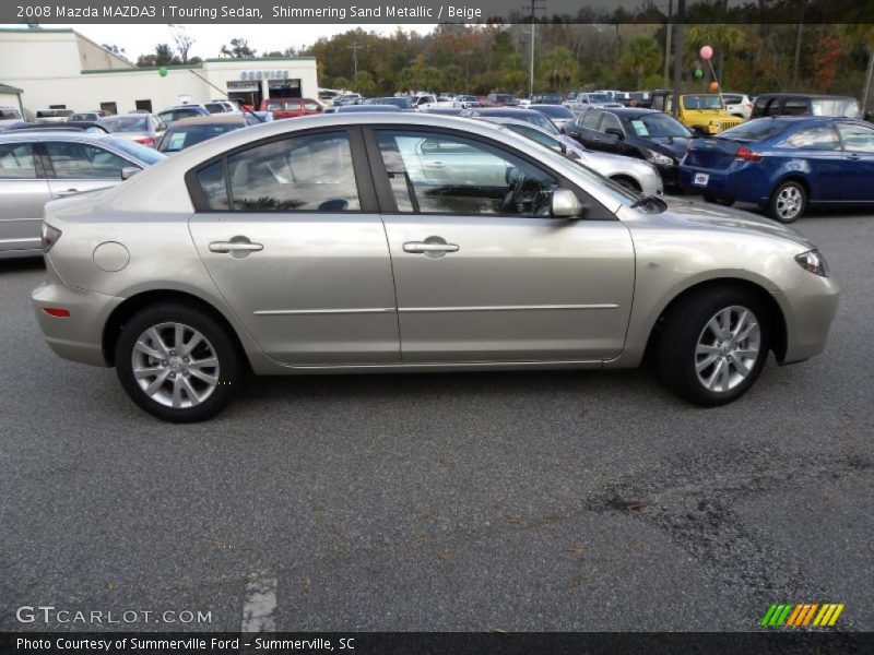 Shimmering Sand Metallic / Beige 2008 Mazda MAZDA3 i Touring Sedan