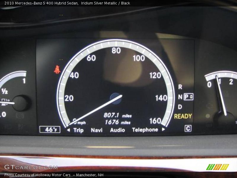 Iridium Silver Metallic / Black 2010 Mercedes-Benz S 400 Hybrid Sedan